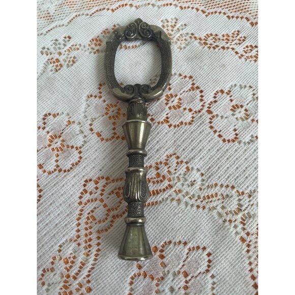 Vintage 1930s Silverplate Lamp Finial/Handle Ornate 5.5 - Picture 2 of 12